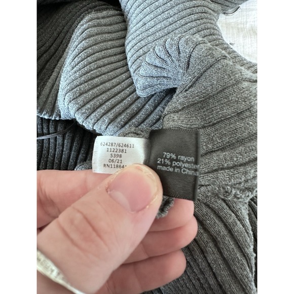 Lane Bryant Womens Fitted Sweater Dress Size 22/24 Black Colorblock Office - Picture 5 of 8